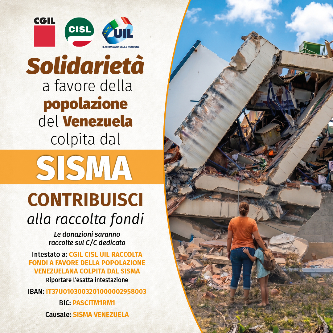 Raccolta fondi per il sisma in Venezuela