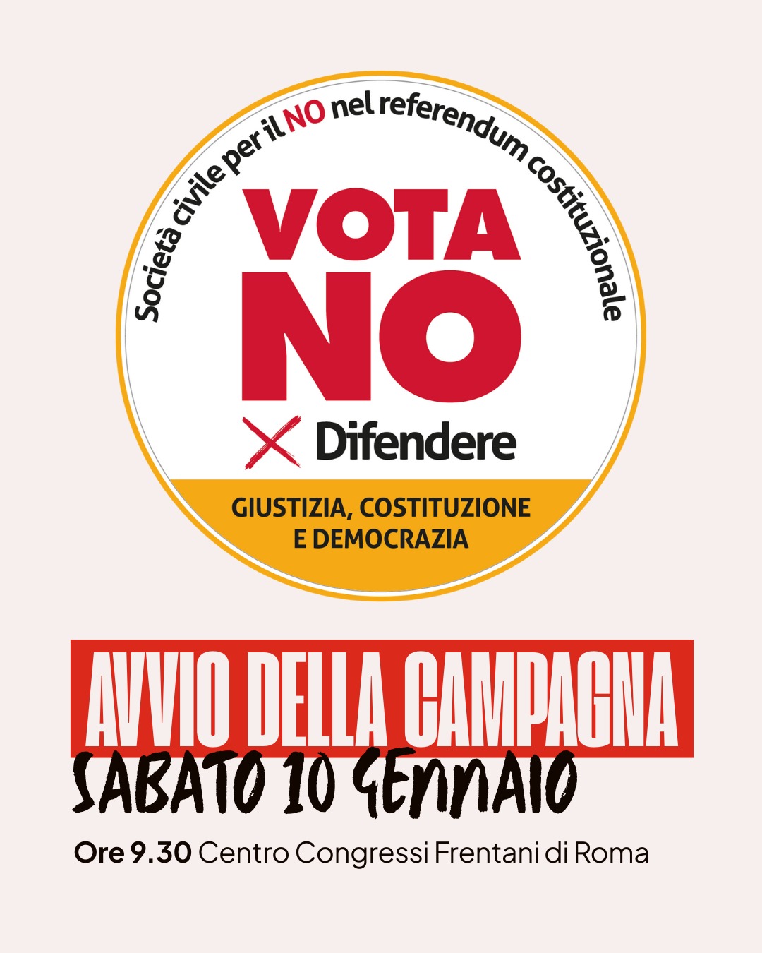 Via alla campagna per il  No al Referendum costituzionale sulla giustizia