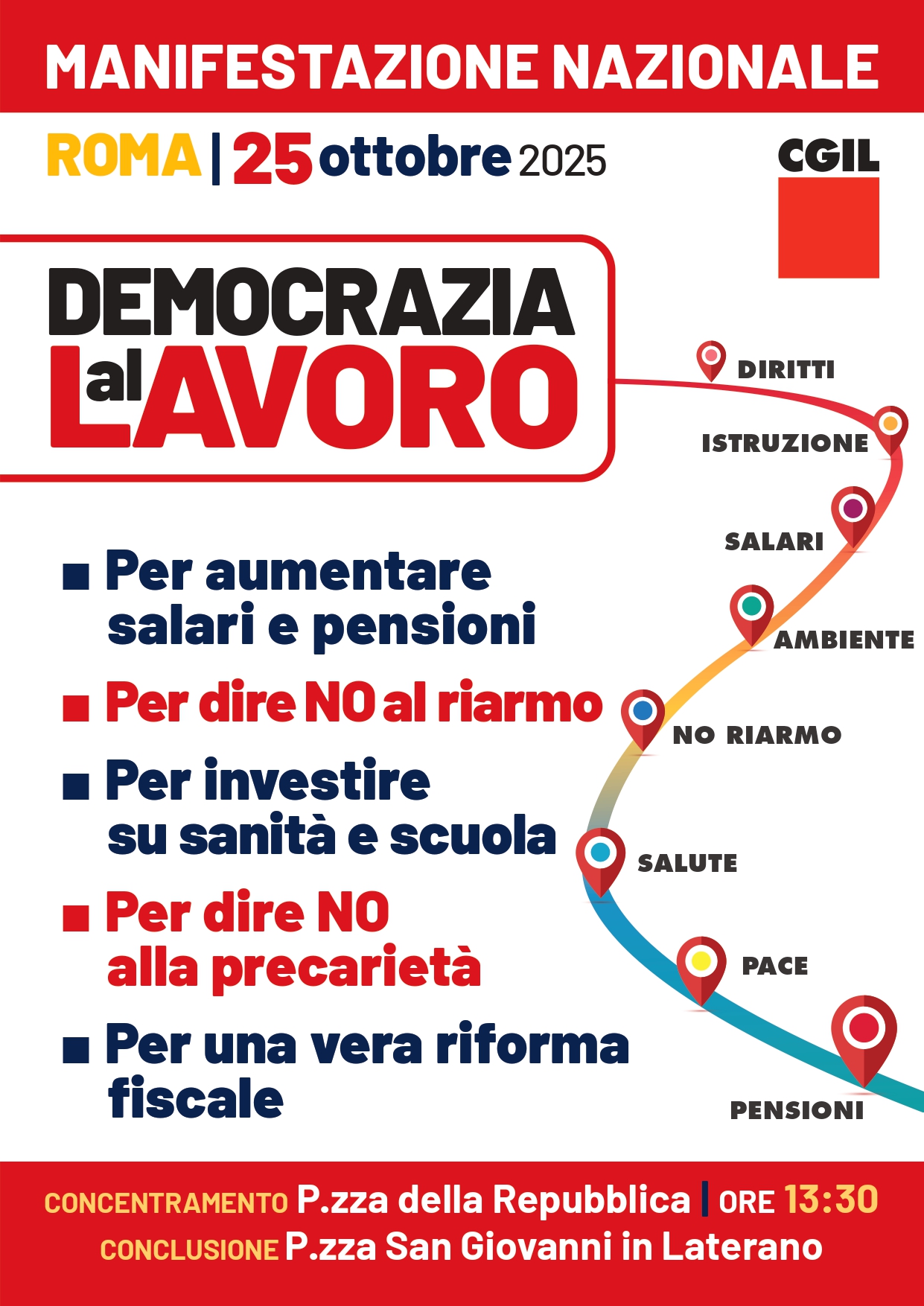 Sabato 25 ottobre tutt* a Roma per un Paese più giusto!