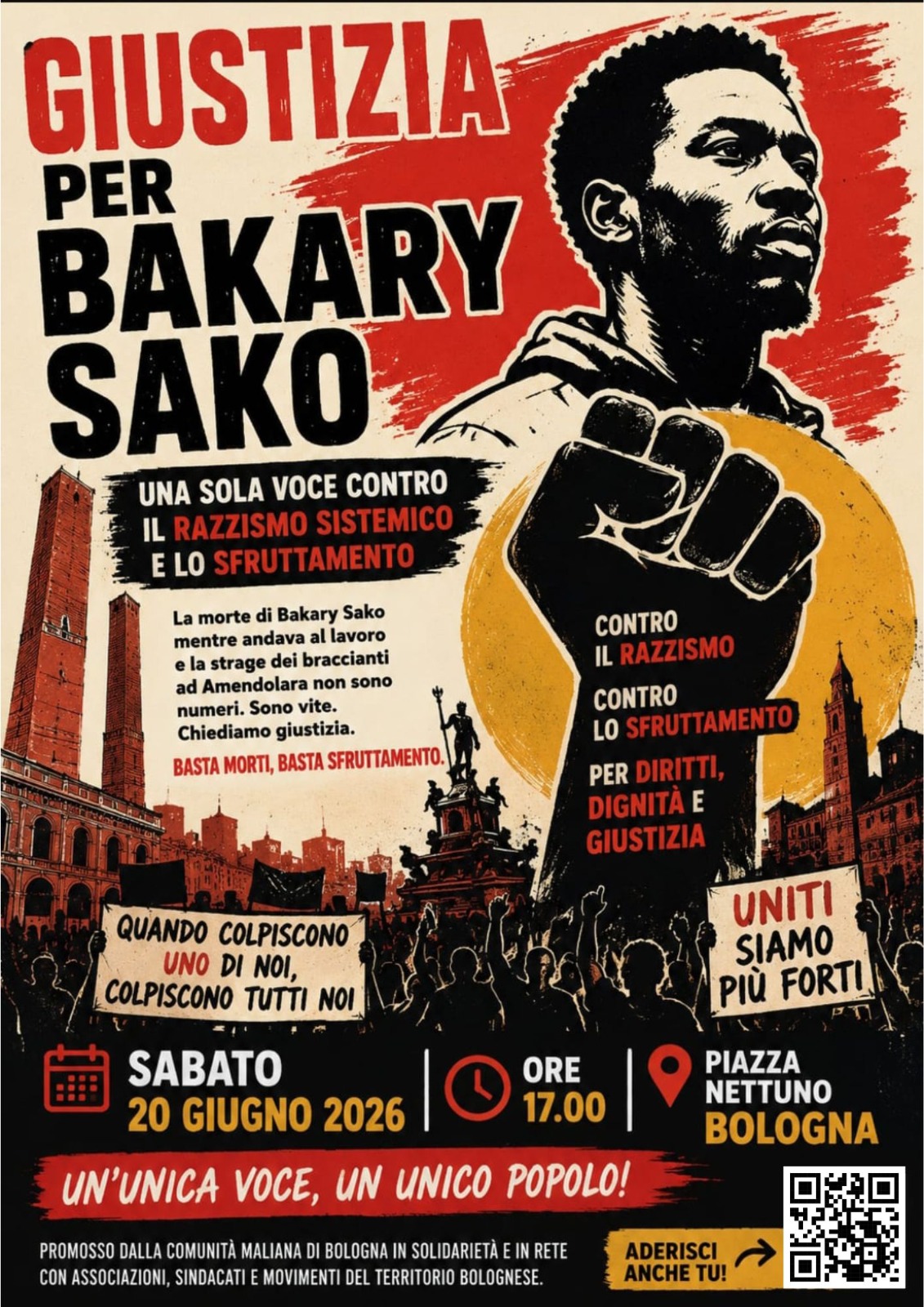 Sabato 20 giugno a Bologna