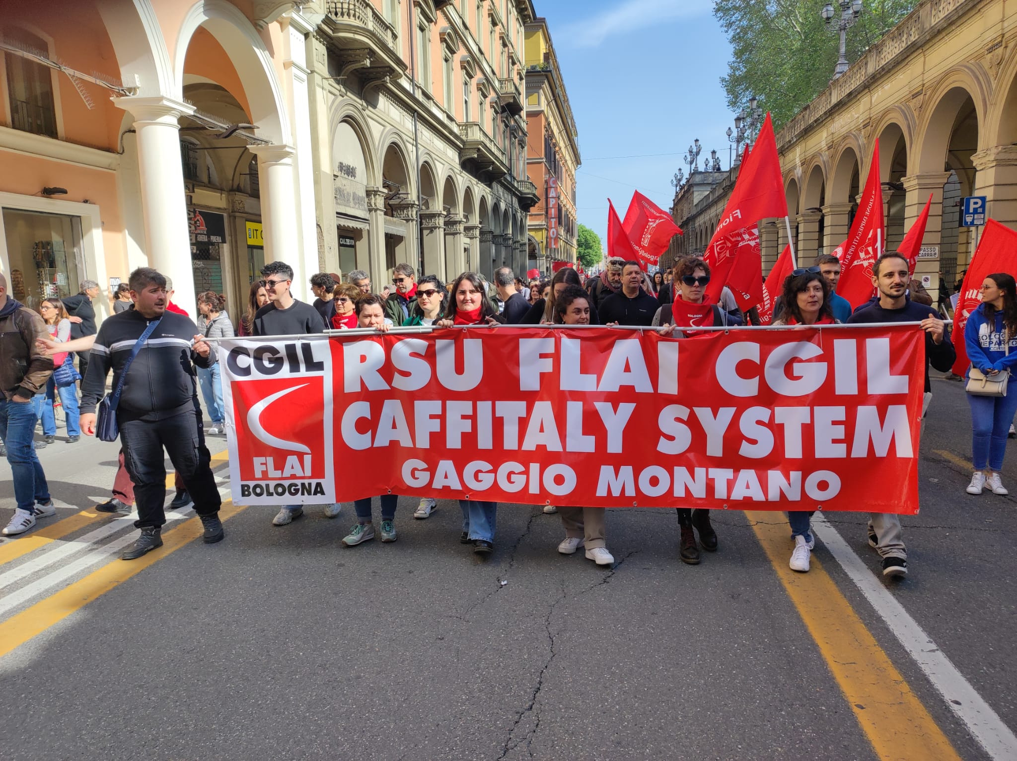 ALLA CAFFITALY SYSTEM Spa GAGGIO MONTANO E’ SCIOPERO PER L’INTERA GIORNATA DI VENERDI’ 19 APRILE 2024