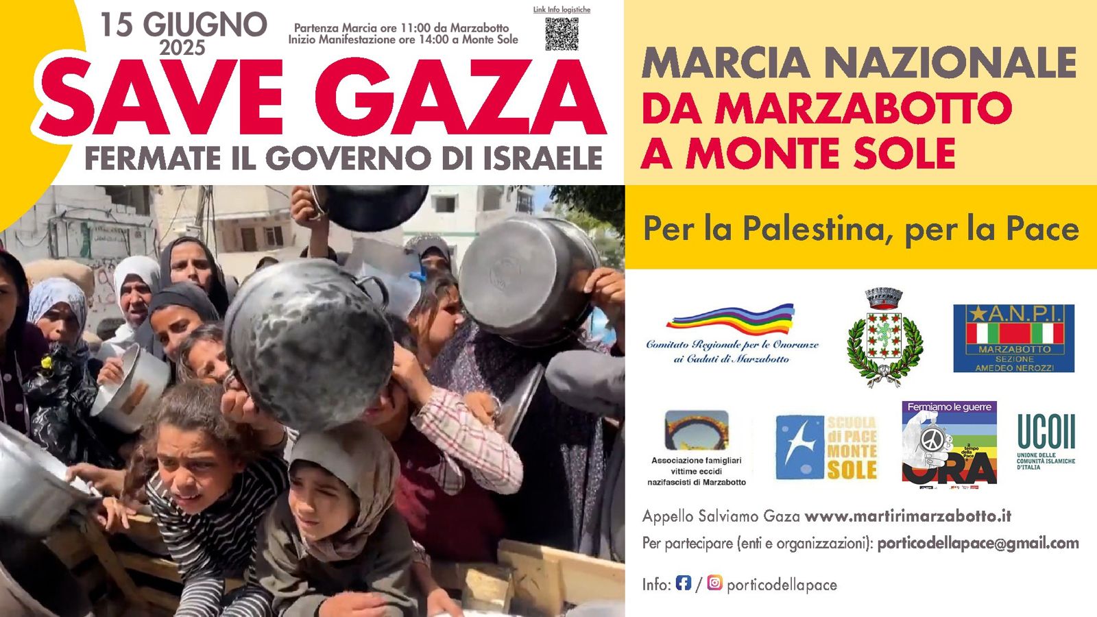 Domenica tutt* a Monte Sole, basta morti a Gaza!