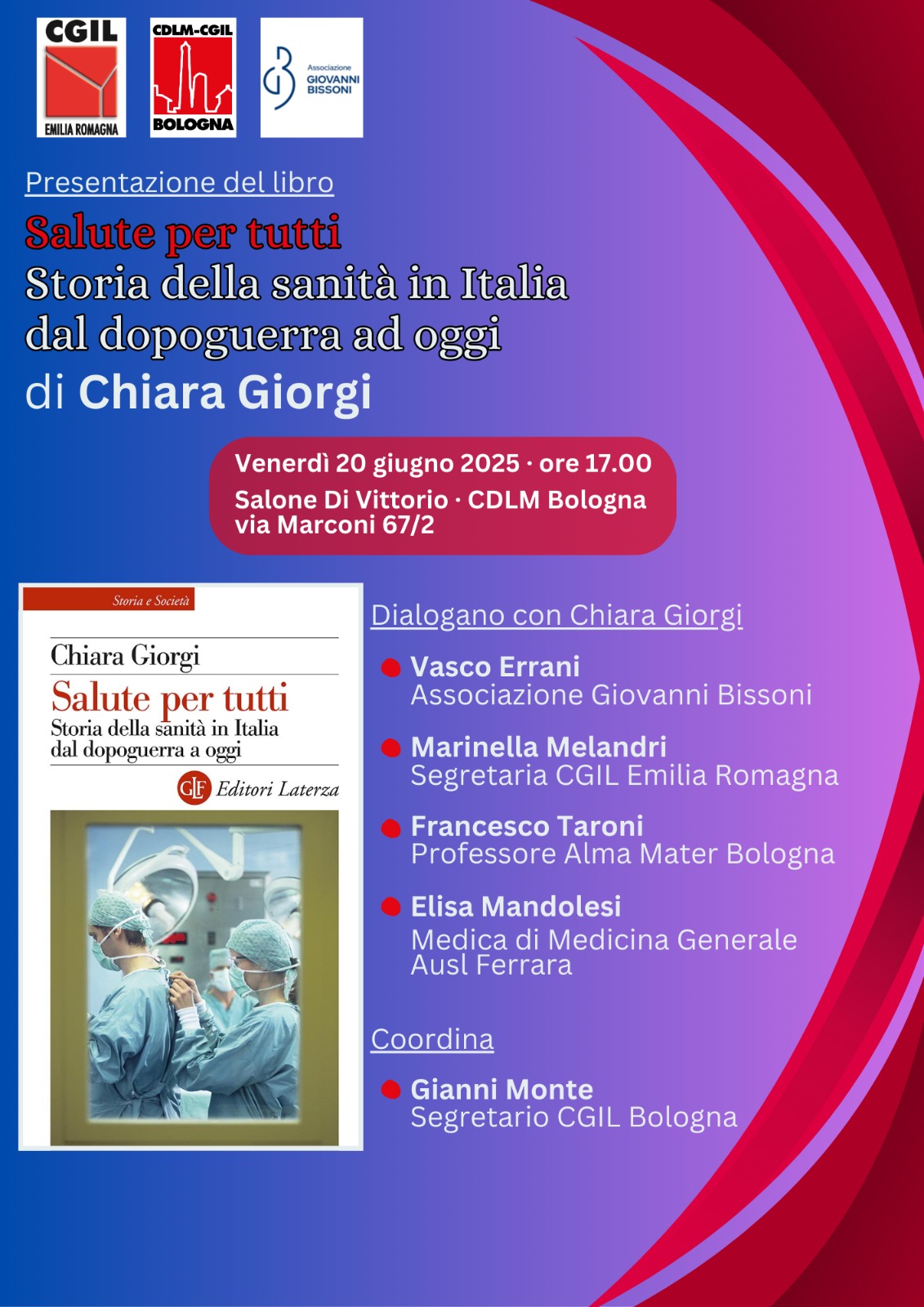 Il 20 giugno presentazione del libro 