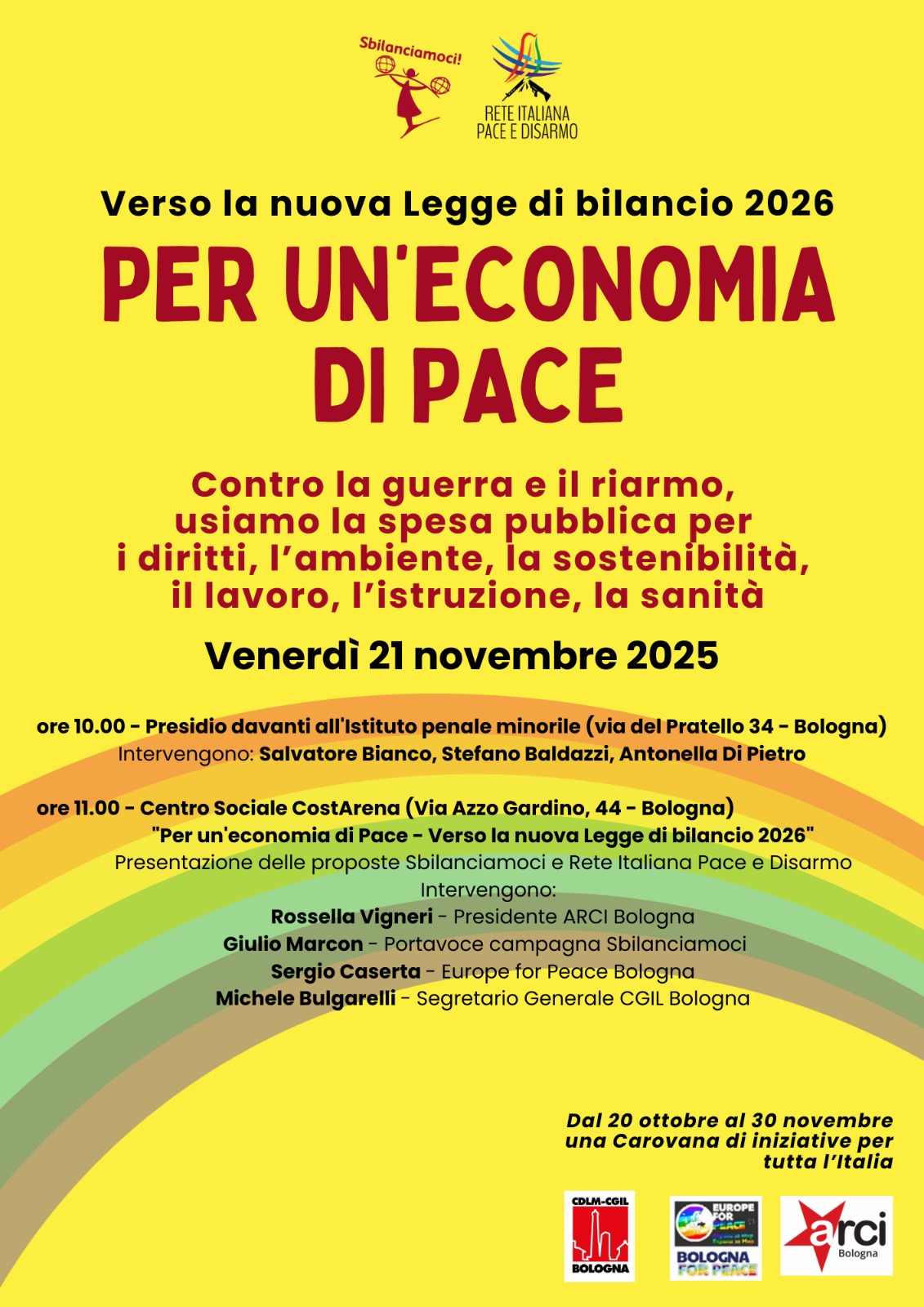 Carovana per un’economia di pace