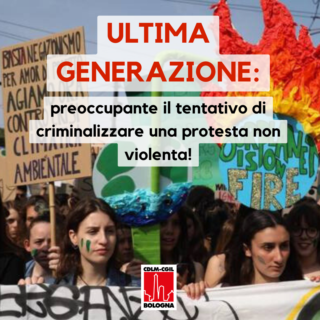 Ultima Generazione: preoccupante il tentativo di criminalizzare una protesta non violenta