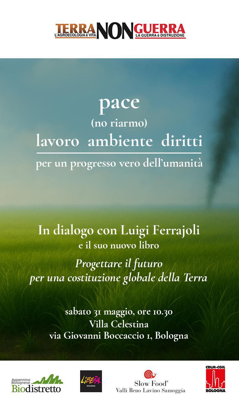 A Villa Celestina un dialogo con Luigi Ferrajoli su  giustizia, pace e ambiente