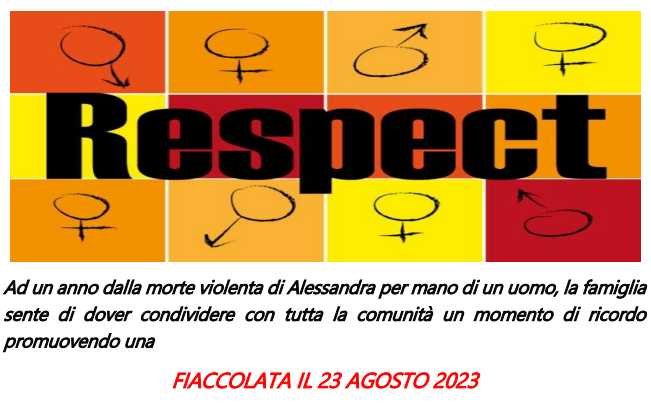 Fiaccolata per Alessandra 23 Agosto 2023